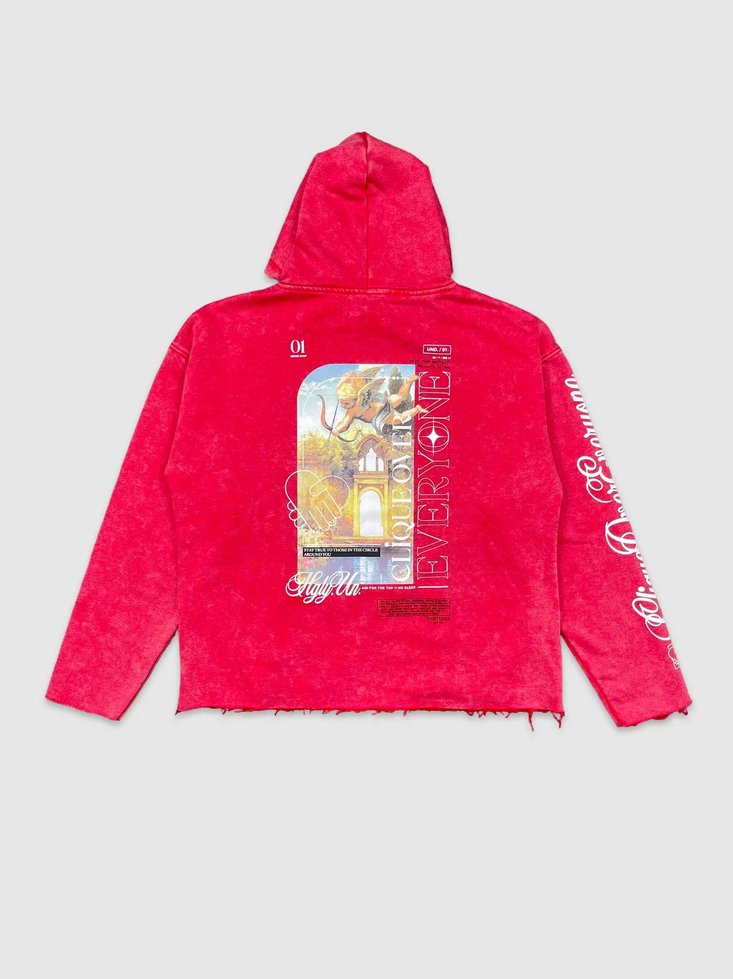 SJC-UF4670WU-Clique OVR EV1 Wash Crop Hoody
