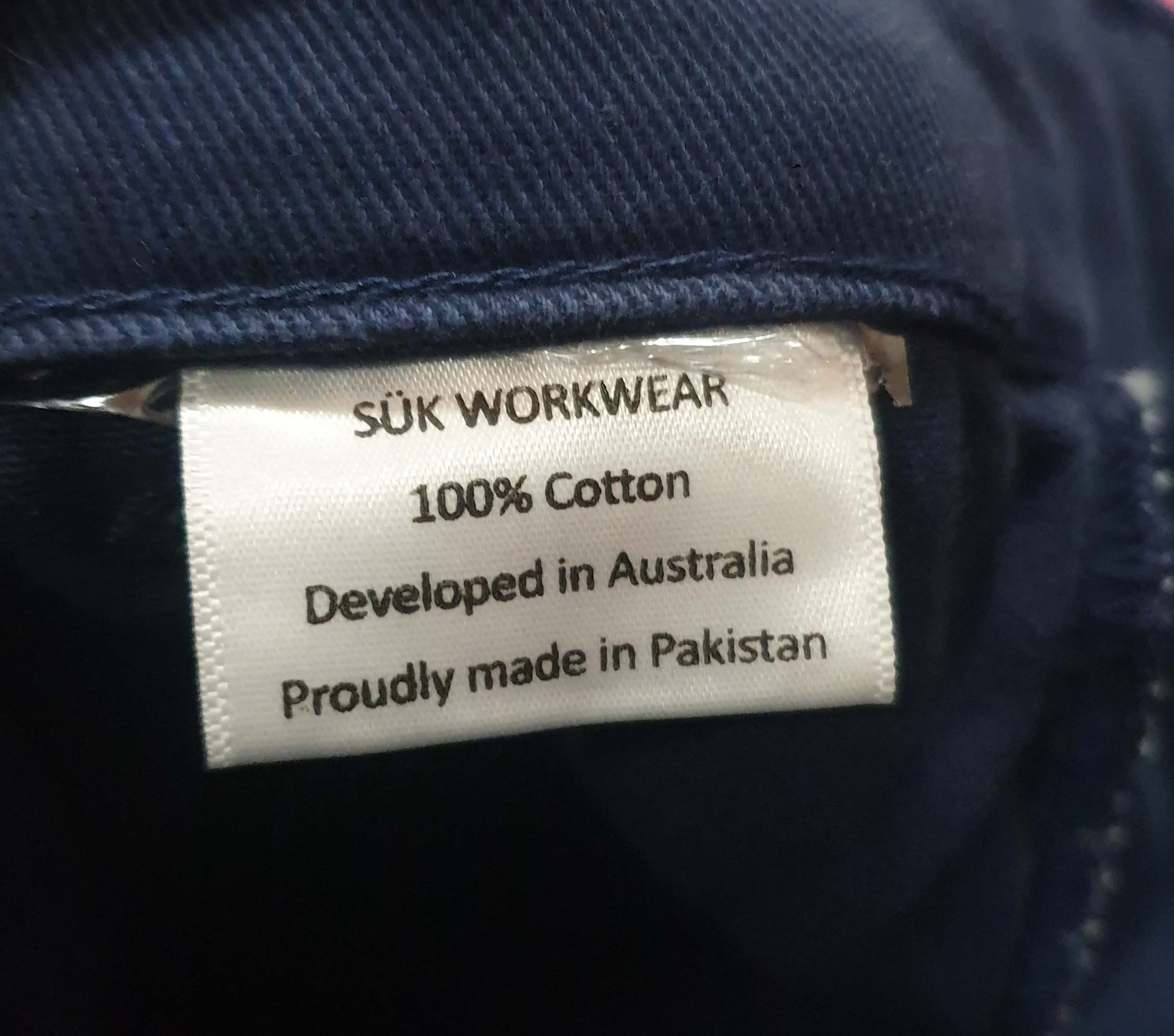 SÜK Workwear navy slim pant size 18