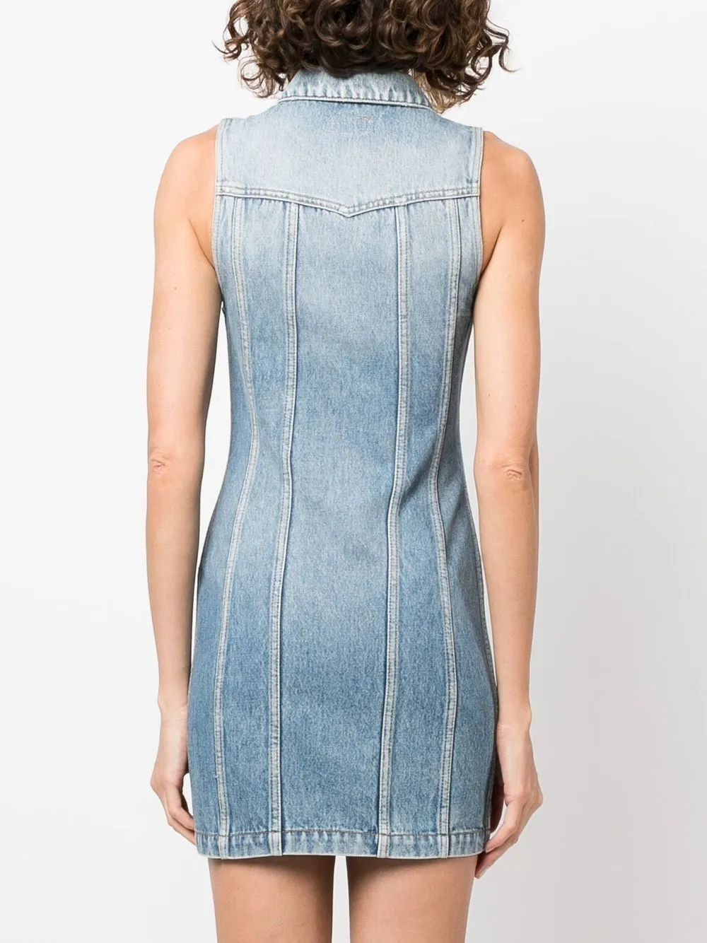Sleeveless denim dress