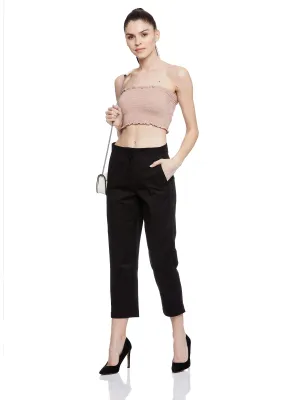 SLIM CROPPED PANT (BLACK)