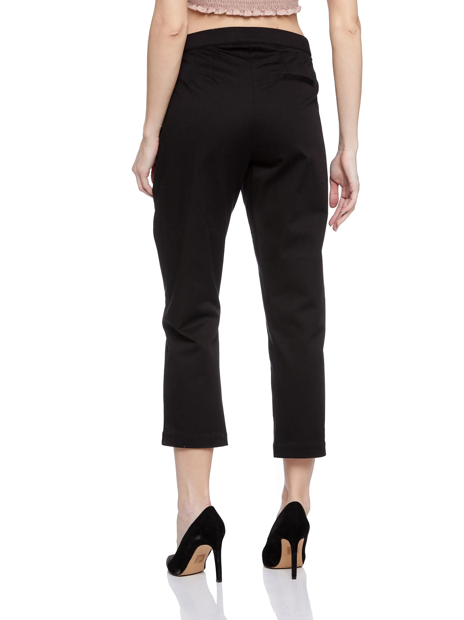 SLIM CROPPED PANT (BLACK)