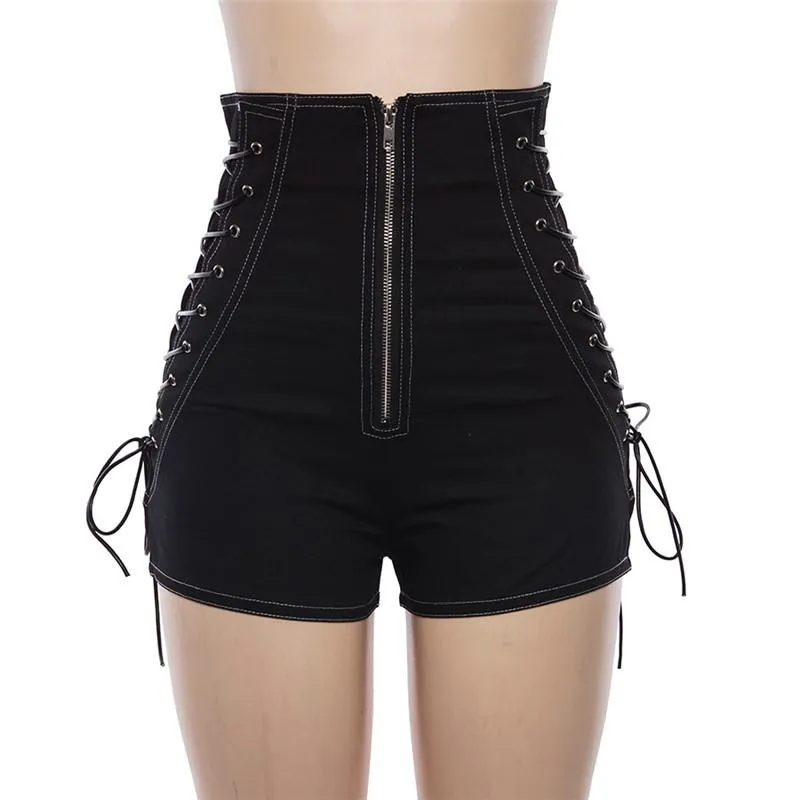 Slim High Waist Corset Shorts