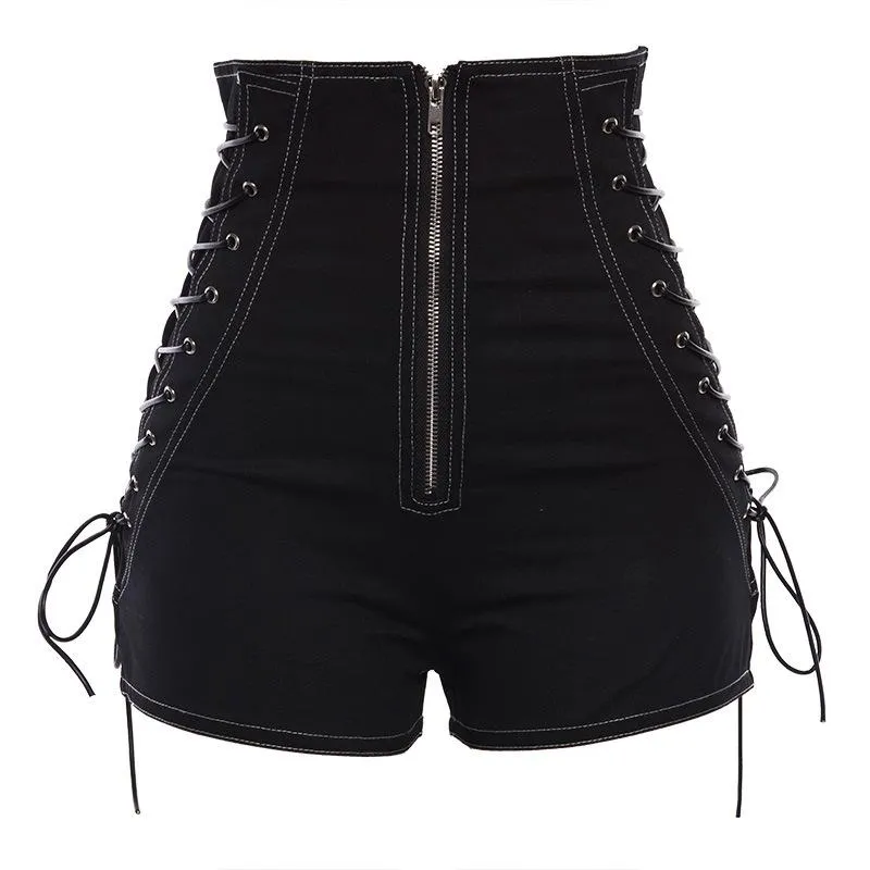Slim High Waist Corset Shorts