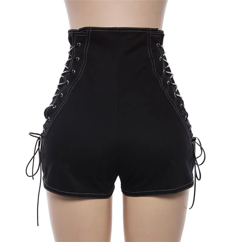Slim High Waist Corset Shorts