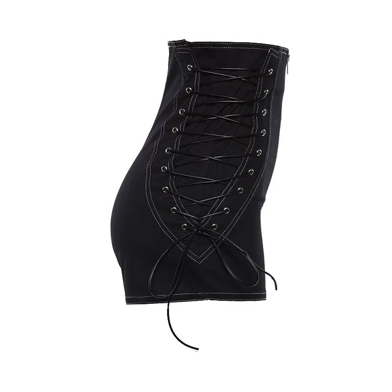 Slim High Waist Corset Shorts