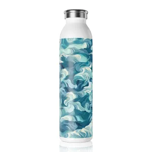 Slim Water Bottle - Drew Florence Oceanwaves