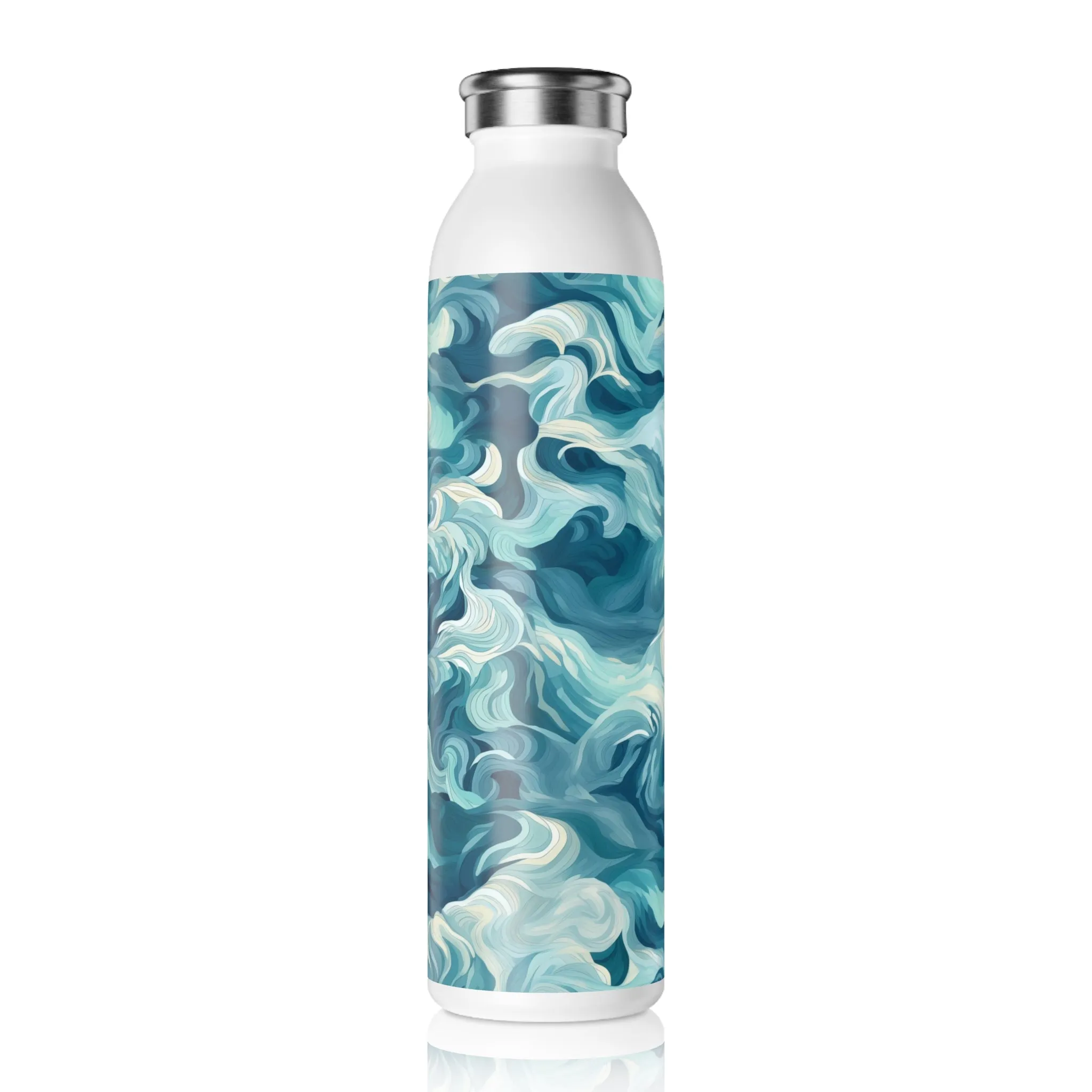 Slim Water Bottle - Drew Florence Oceanwaves