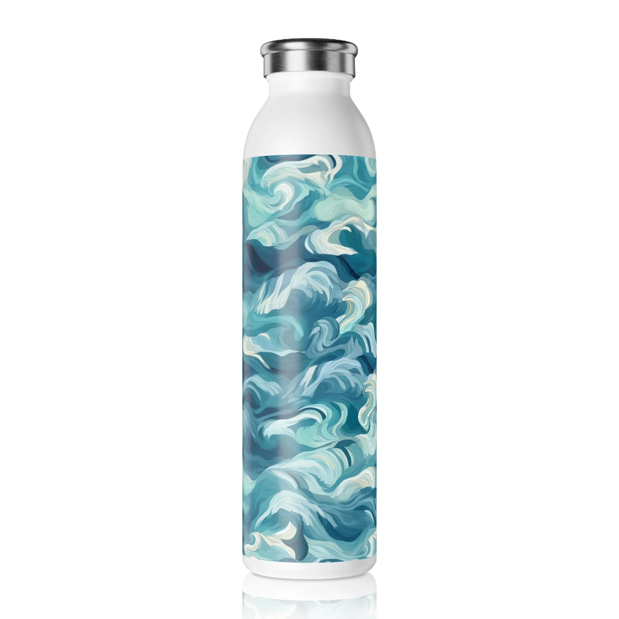 Slim Water Bottle - Drew Florence Oceanwaves