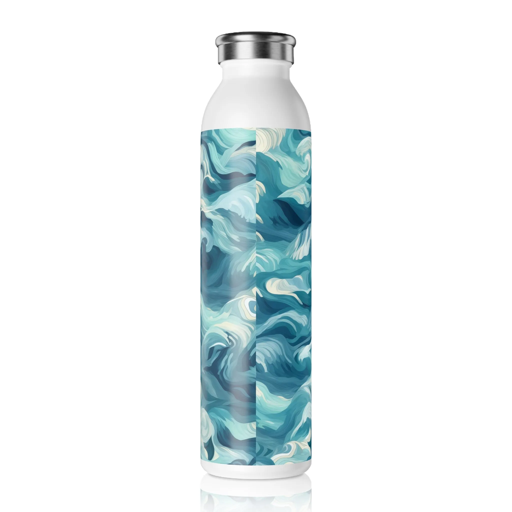 Slim Water Bottle - Drew Florence Oceanwaves