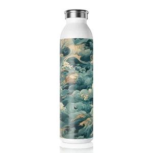 Slim Water Bottle - Elric Belmont Anime Ocean