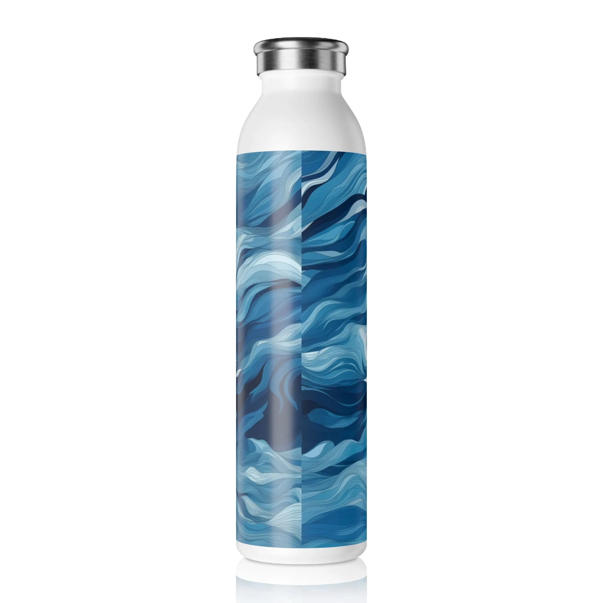 Slim Water Bottle - Odelgarde s Hertogenbosch Ocean Waves