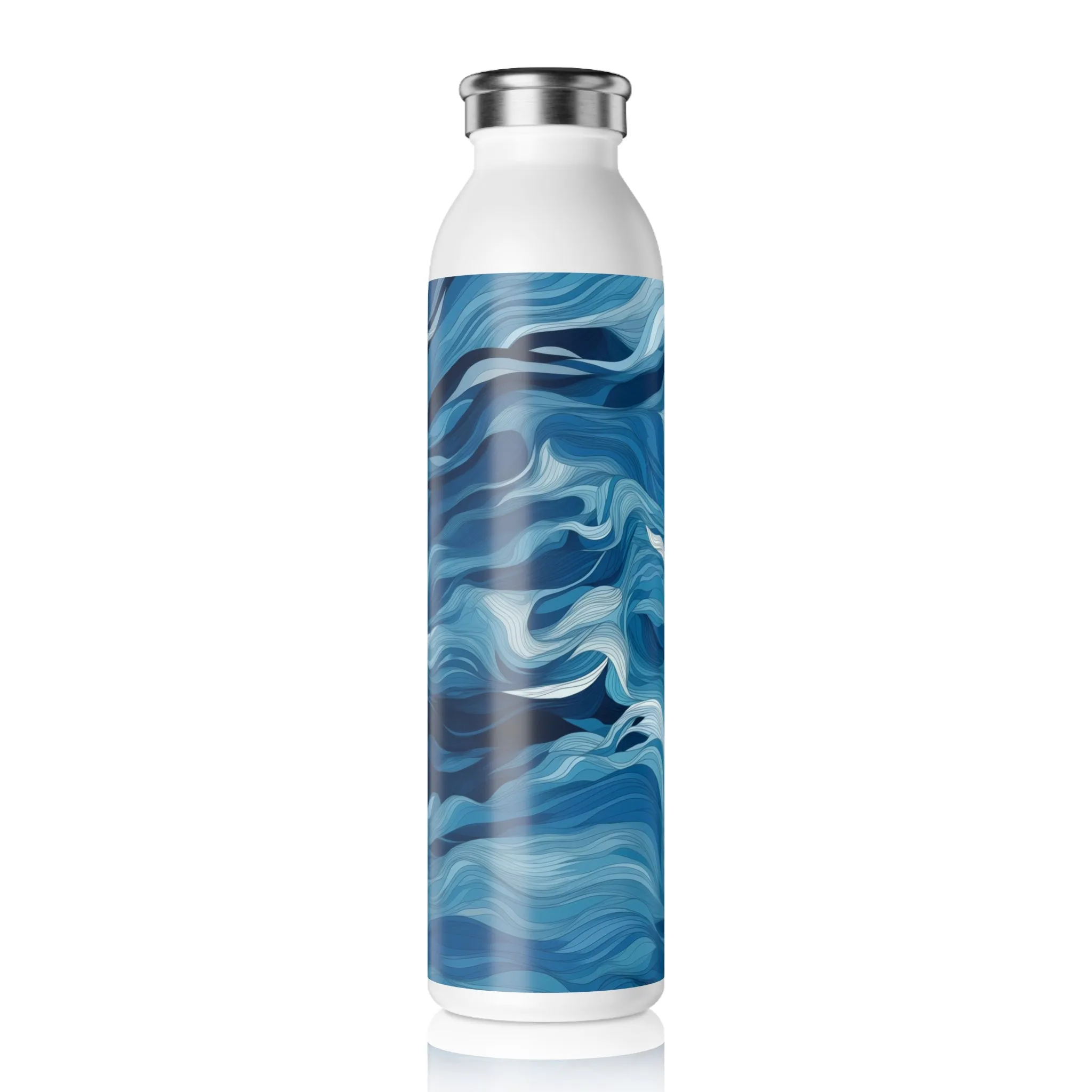 Slim Water Bottle - Odelgarde s Hertogenbosch Ocean Waves
