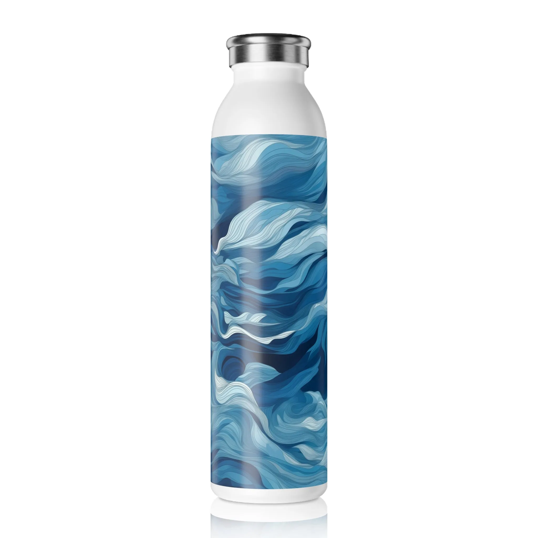 Slim Water Bottle - Odelgarde s Hertogenbosch Ocean Waves
