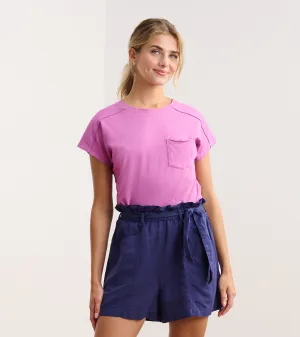 Slouchy Pocket Tee - Orchid