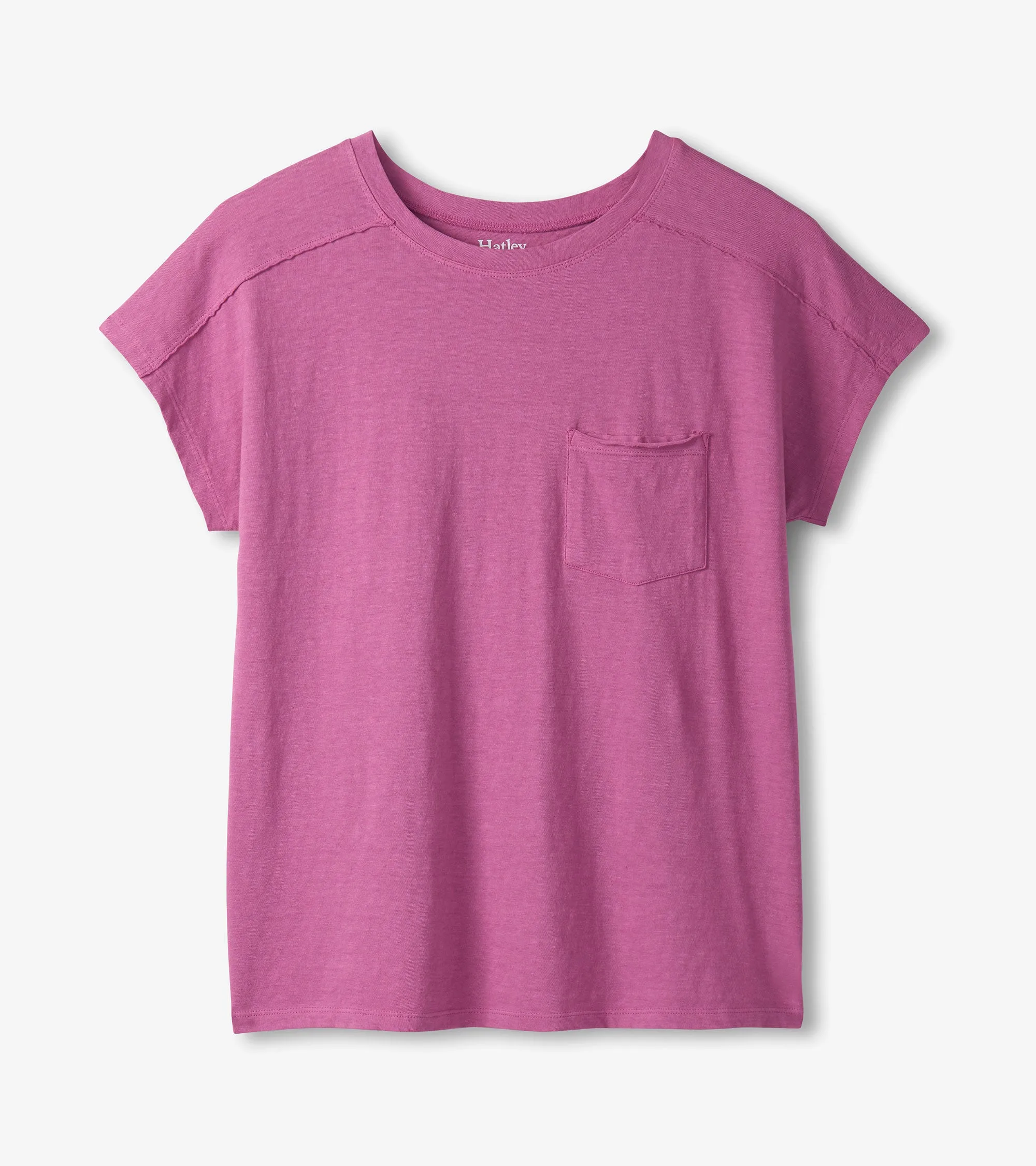 Slouchy Pocket Tee - Orchid