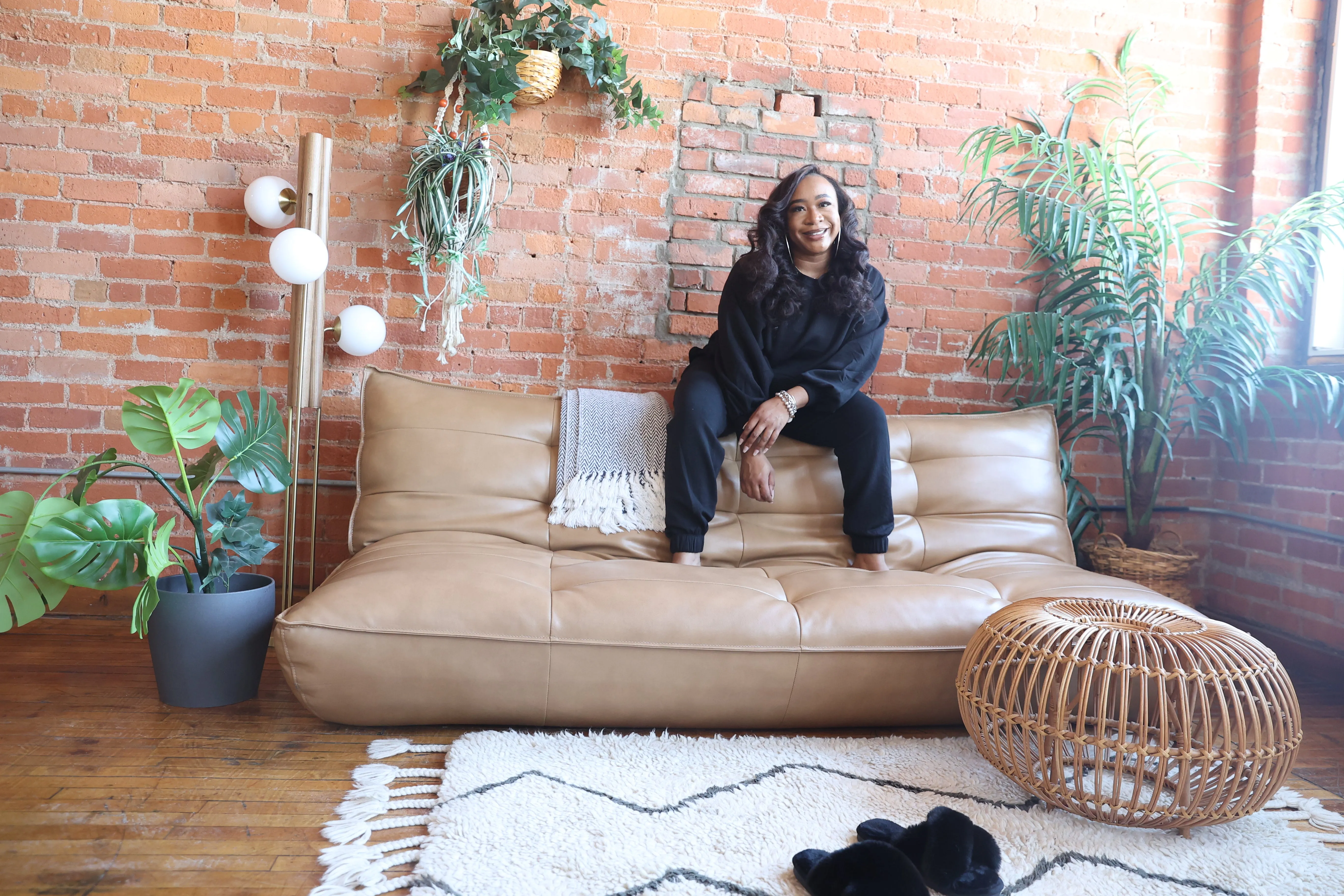 Soft high low sweatshirt