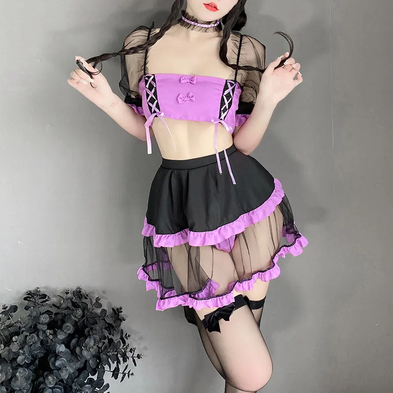 Softgirl halloween mesh set yc24771