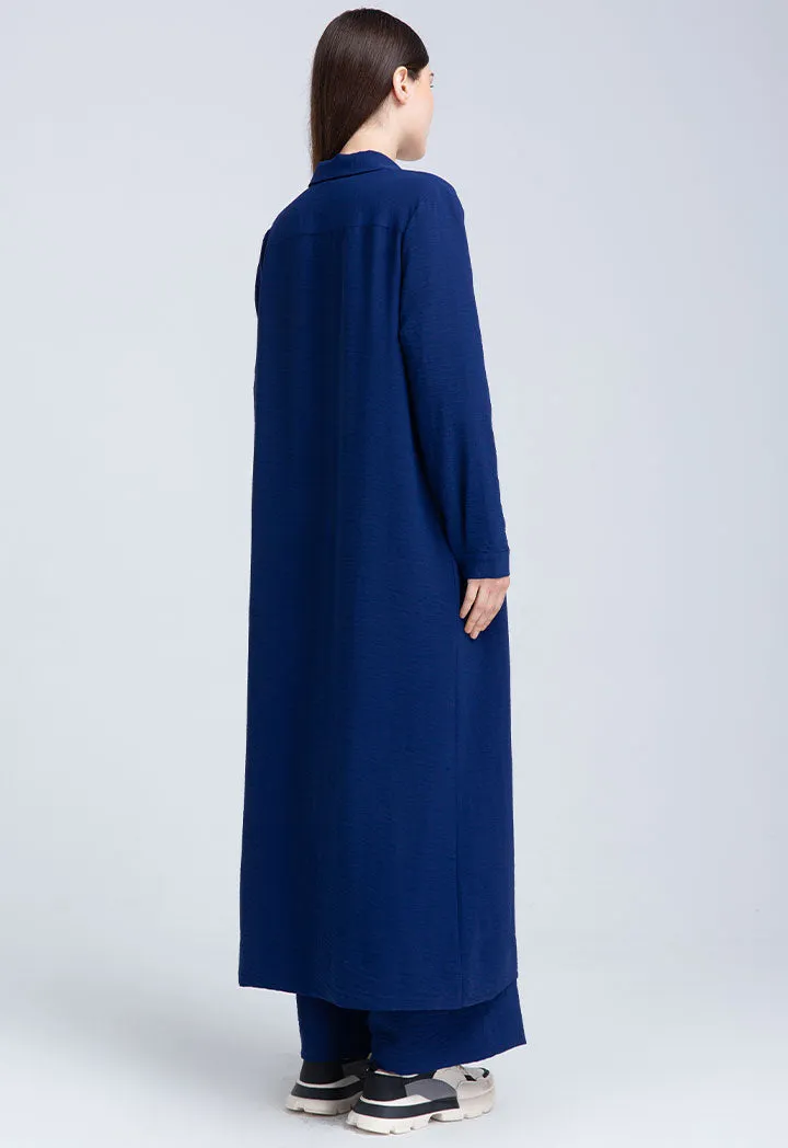 Solid Maxi Shirt Dress