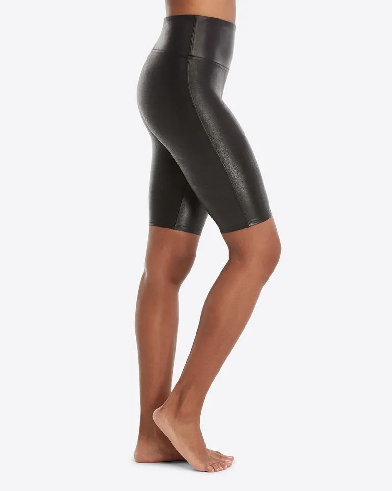 SPANX | Faux Leather Bike Short