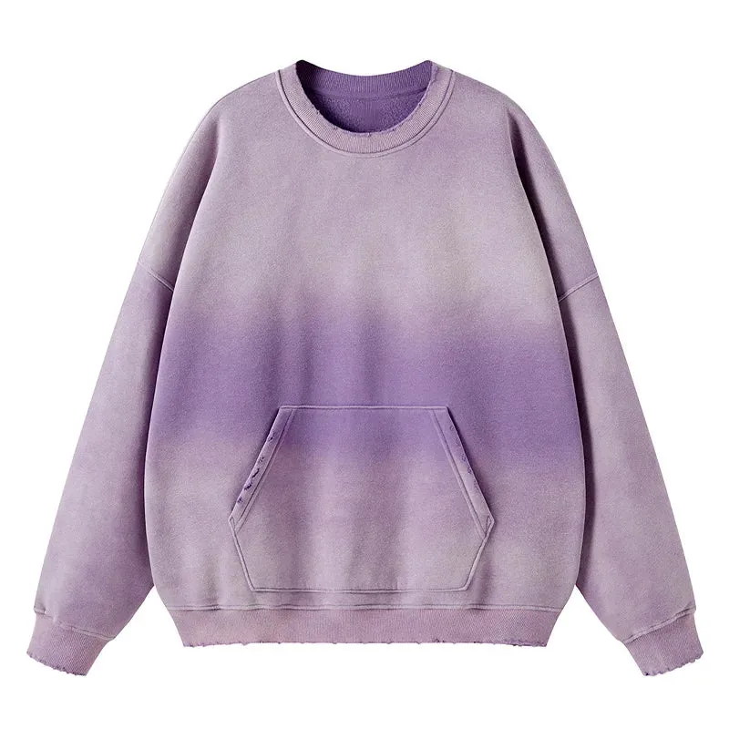 Sprayed Color Oversized Sweatshirt
