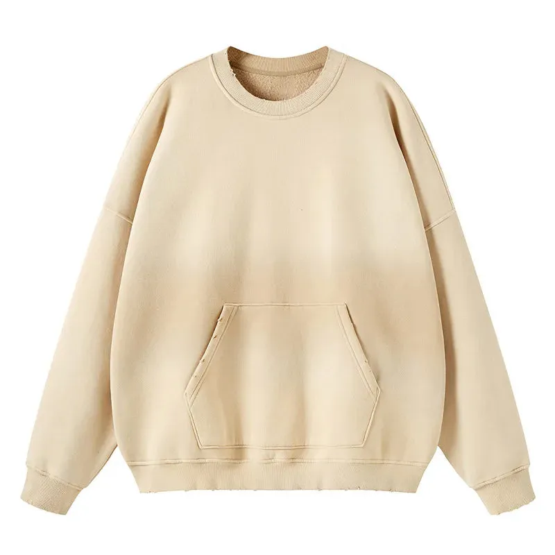 Sprayed Color Oversized Sweatshirt
