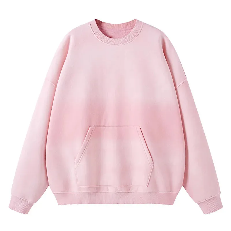 Sprayed Color Oversized Sweatshirt