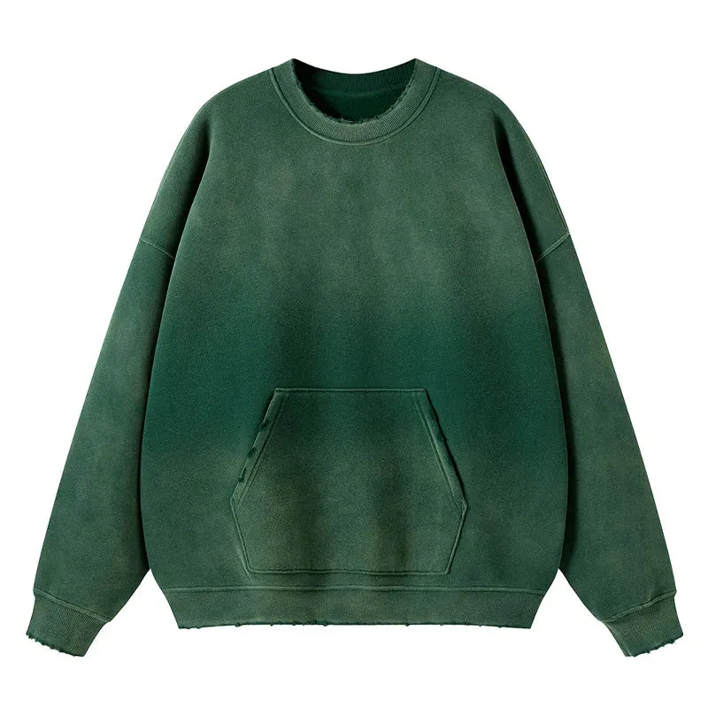 Sprayed Color Oversized Sweatshirt
