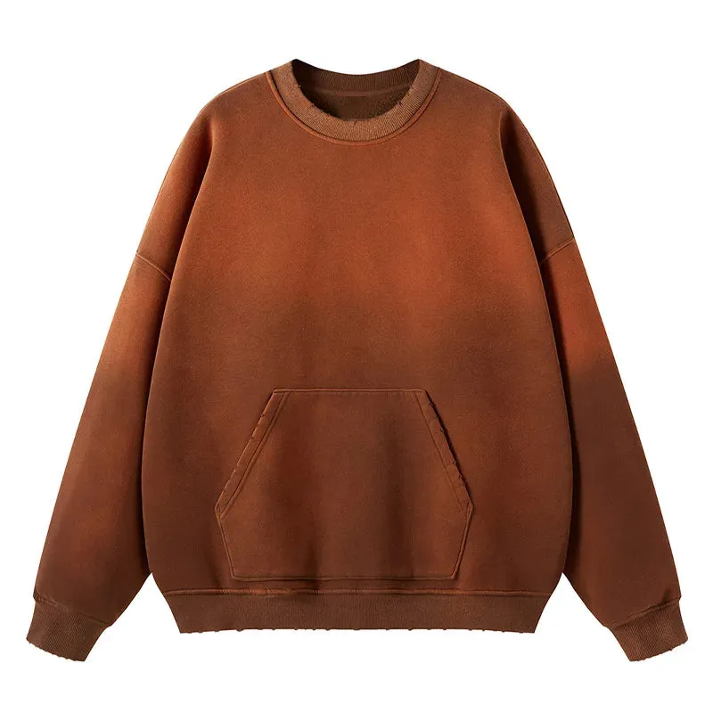 Sprayed Color Oversized Sweatshirt