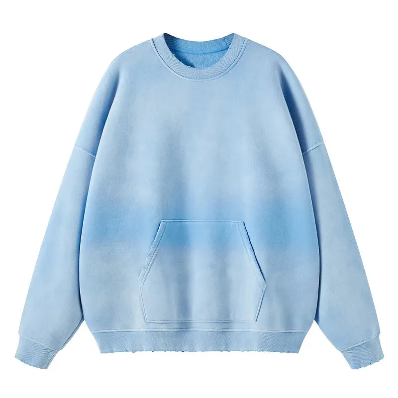 Sprayed Color Oversized Sweatshirt