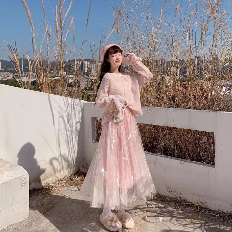 Spring sweet pink skirt  YC50020