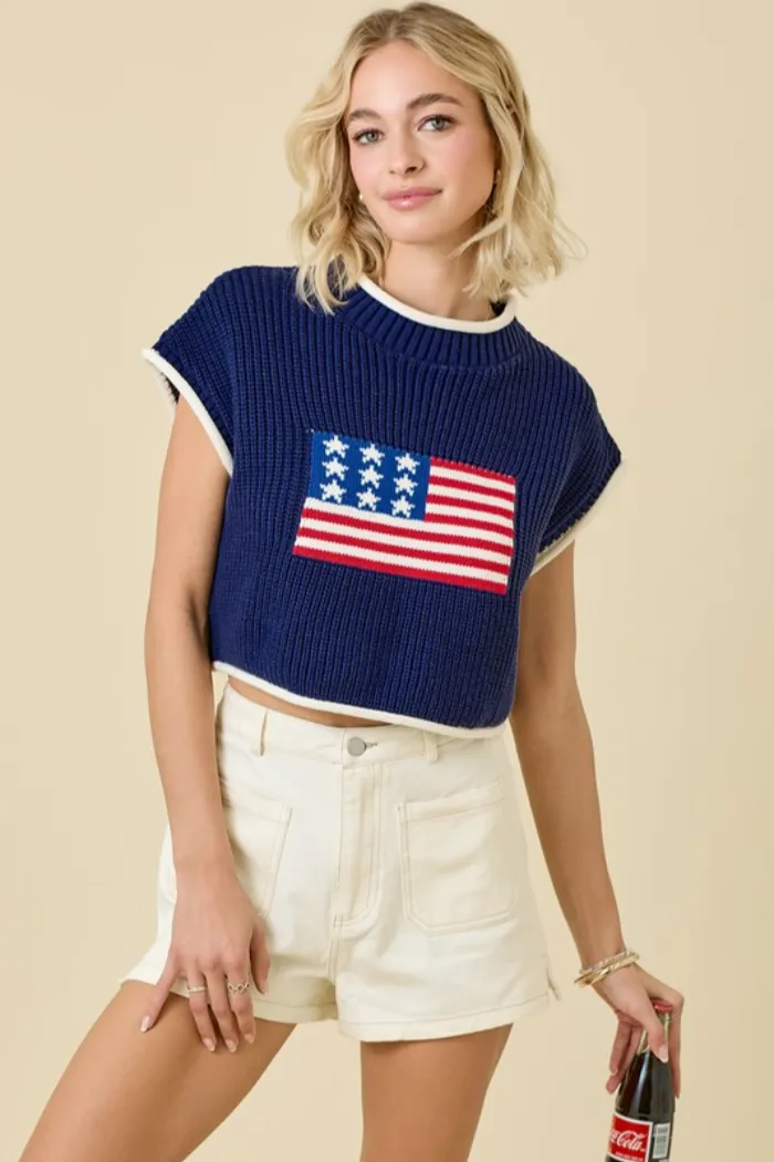 SS Boxy Patriotic Top
