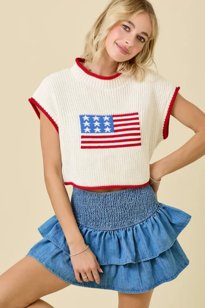 SS Boxy Patriotic Top