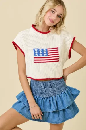 SS Boxy Patriotic Top