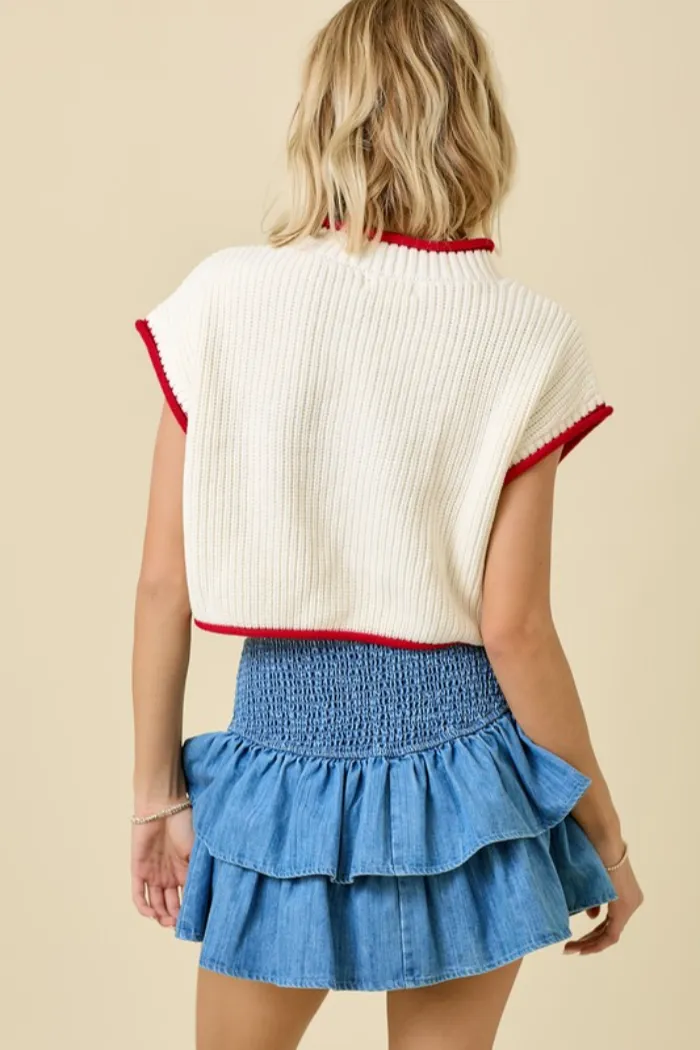 SS Boxy Patriotic Top