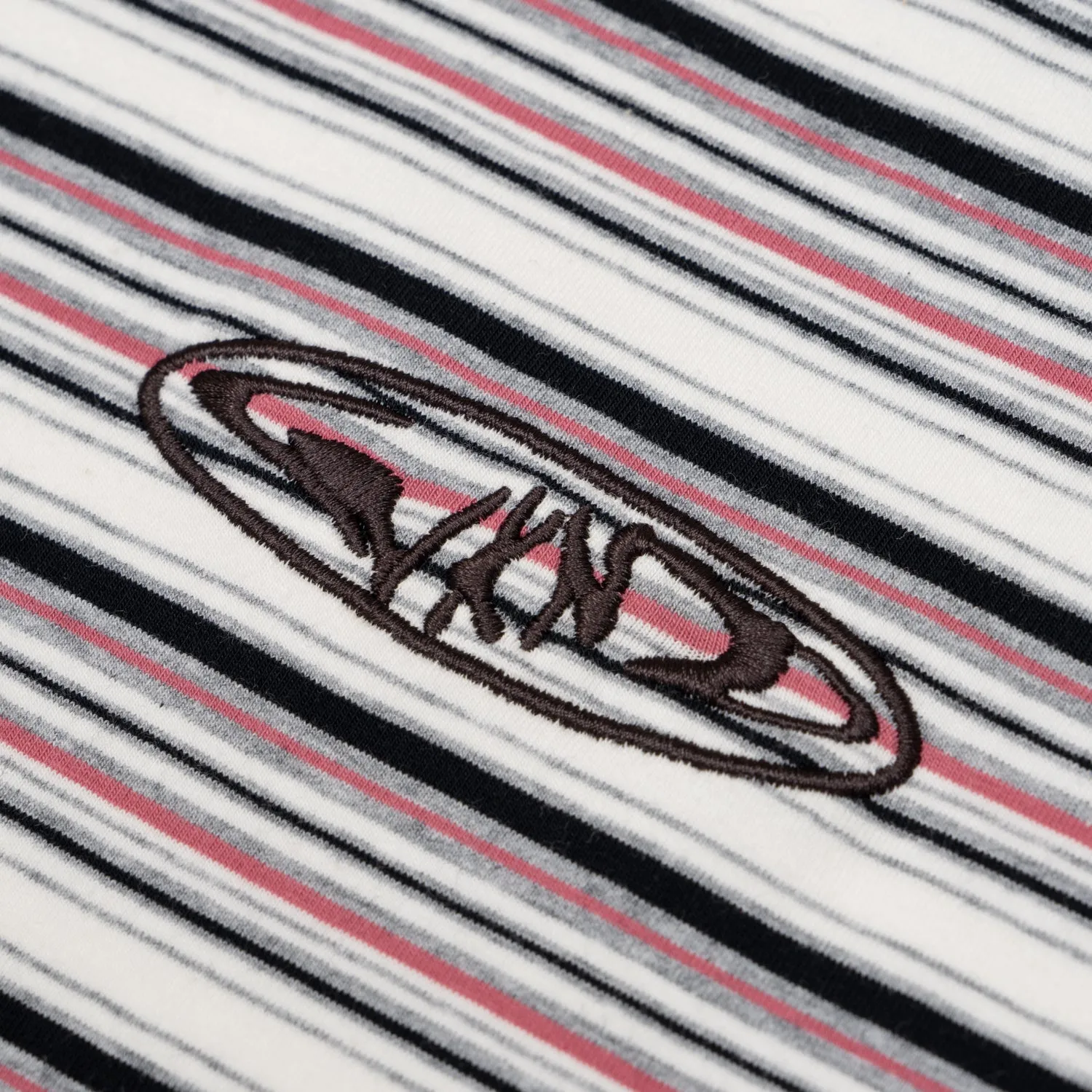 Stripe Raglan Long Sleeve Shirt - Heather