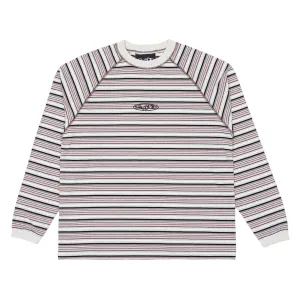 Stripe Raglan Long Sleeve Shirt - Heather
