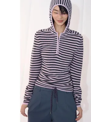 Striped Hooded Sweater
