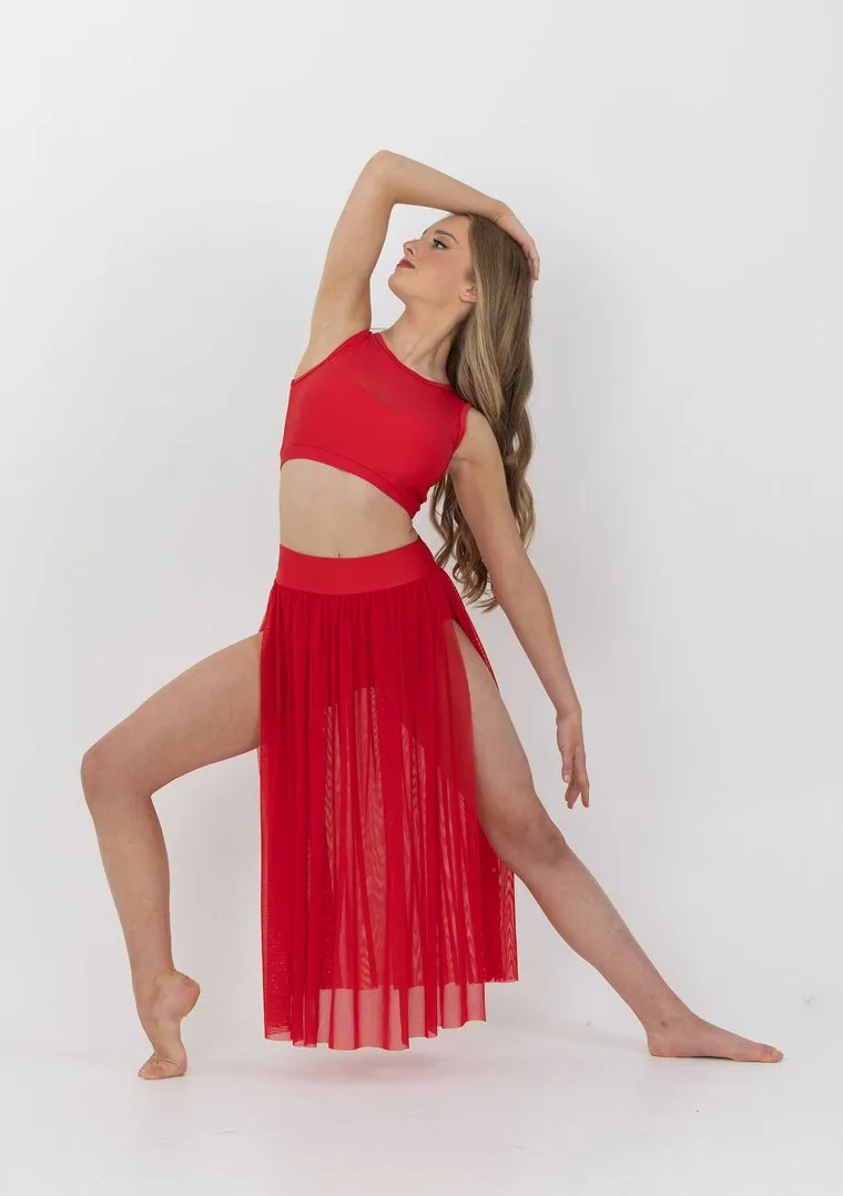 Studio 7 Vision Mesh Skirt Chsk11 /Adsk11