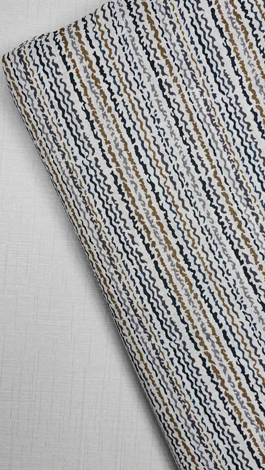 Stunning blue and white striped fabric