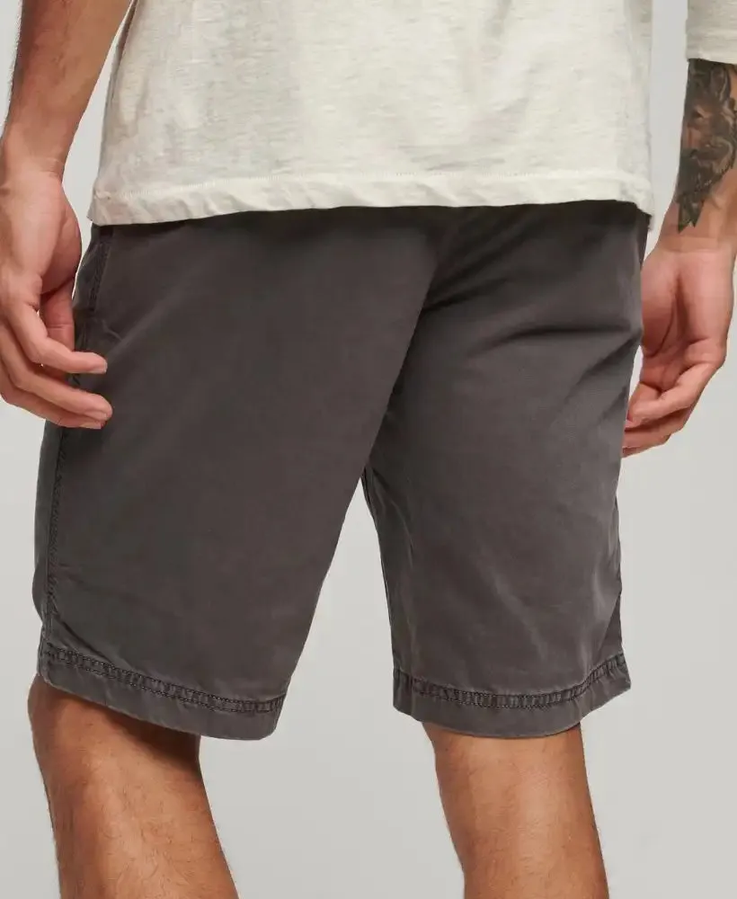 Superdry Mens Vintage International Chino Shorts Washed Grey