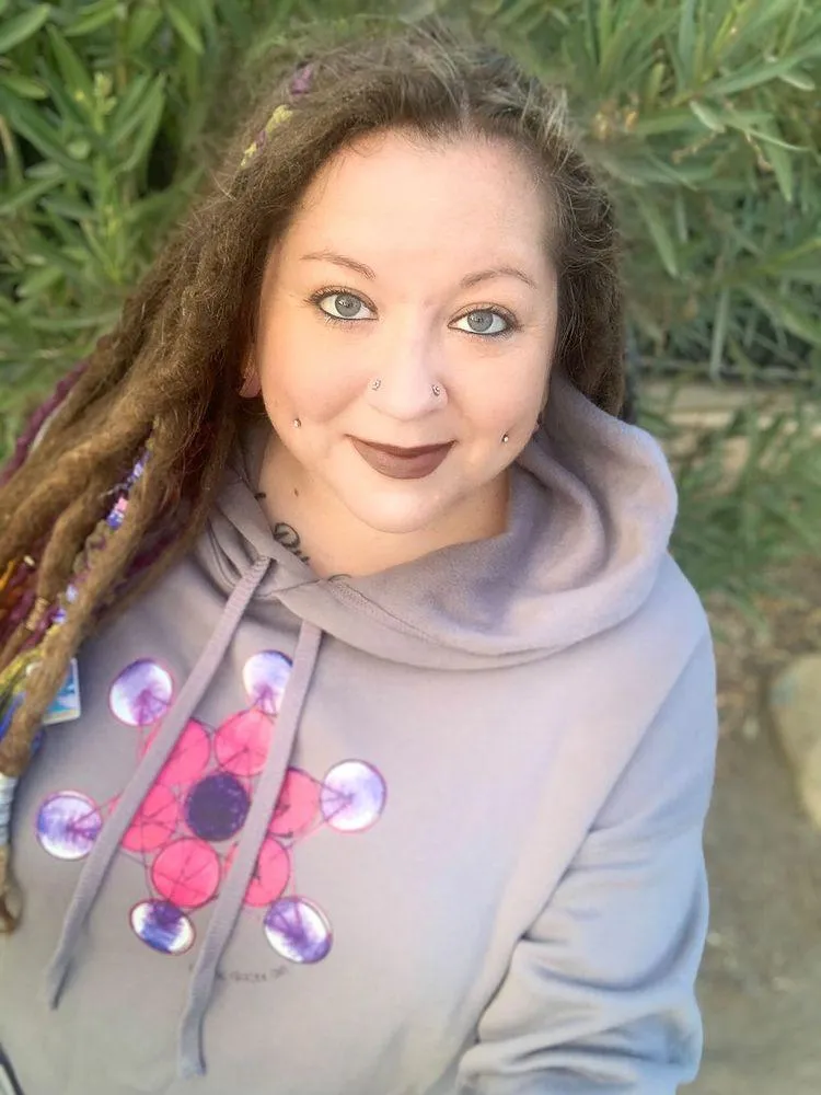 Tesla Metatron Cropped Hoodie