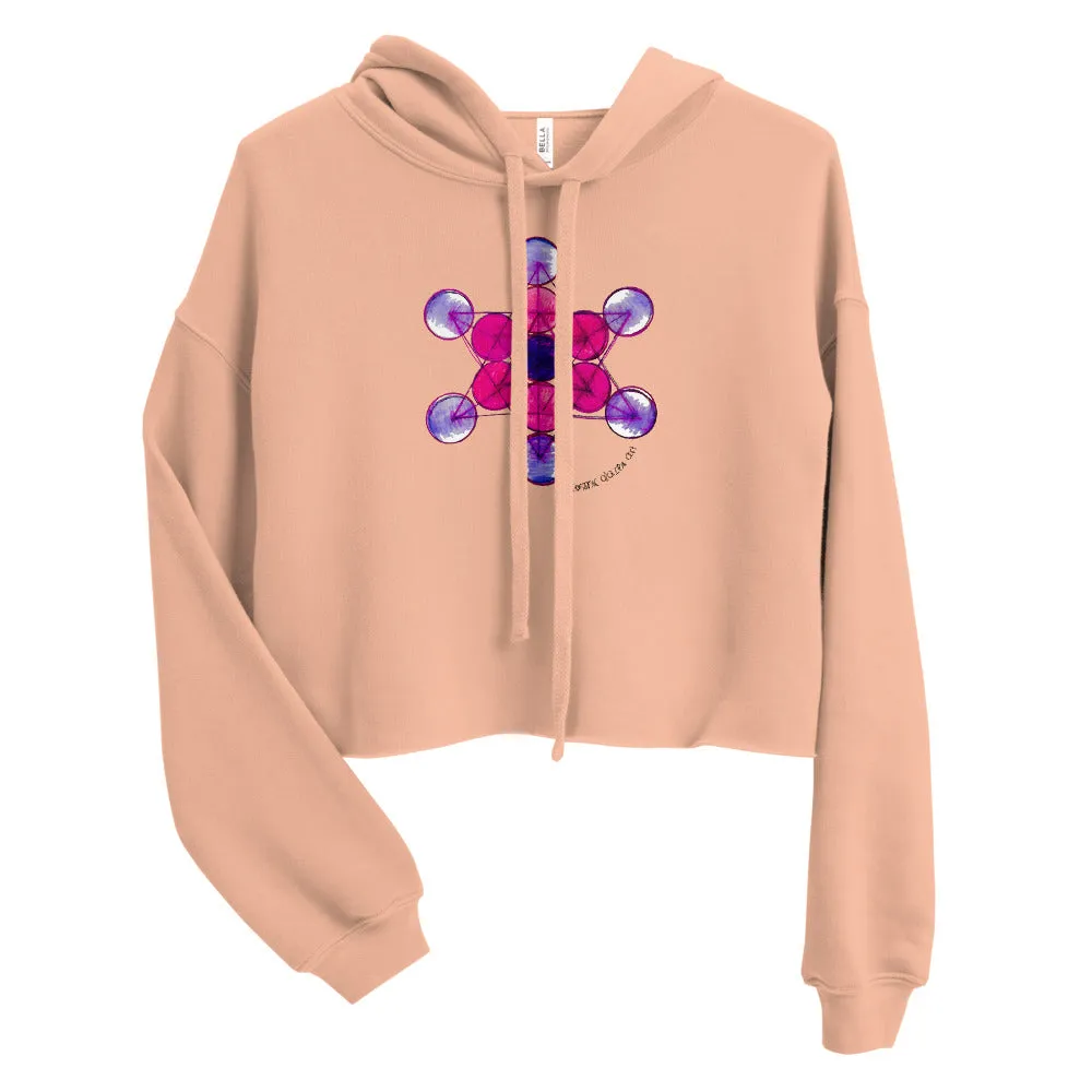 Tesla Metatron Cropped Hoodie