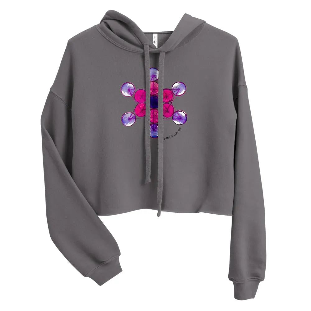 Tesla Metatron Cropped Hoodie