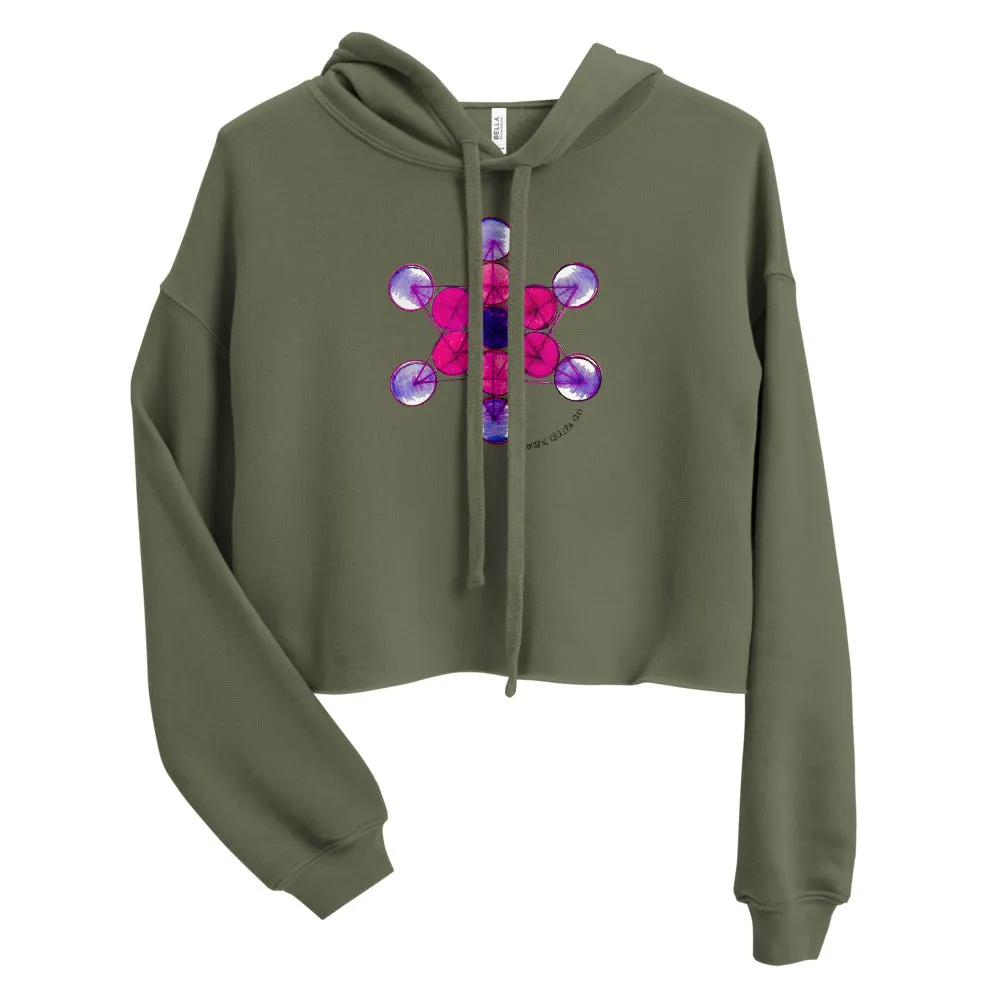 Tesla Metatron Cropped Hoodie