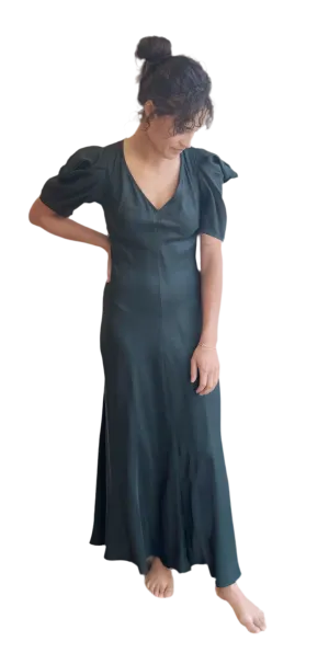 The Century Dress in Winter Pine