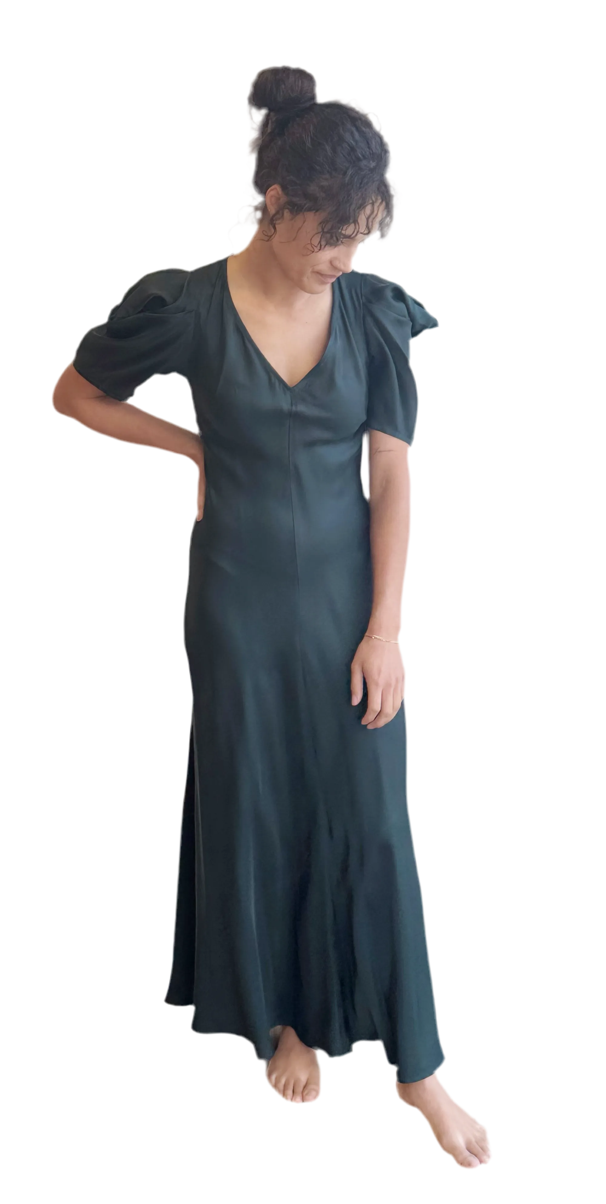 The Century Dress in Winter Pine