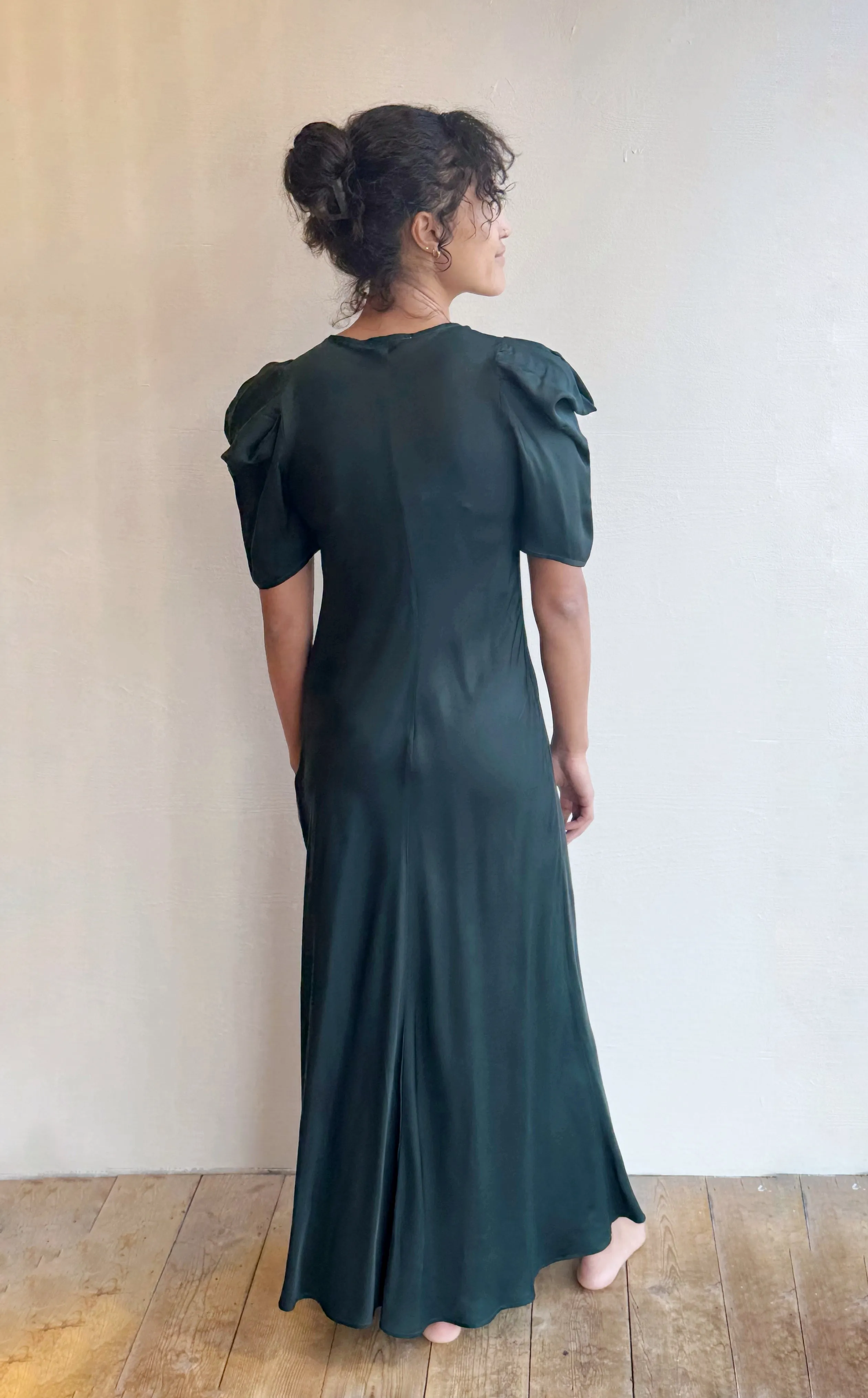 The Century Dress in Winter Pine