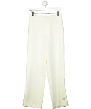 The Giving Movement Cream Wide-leg Smart Trouser UK S