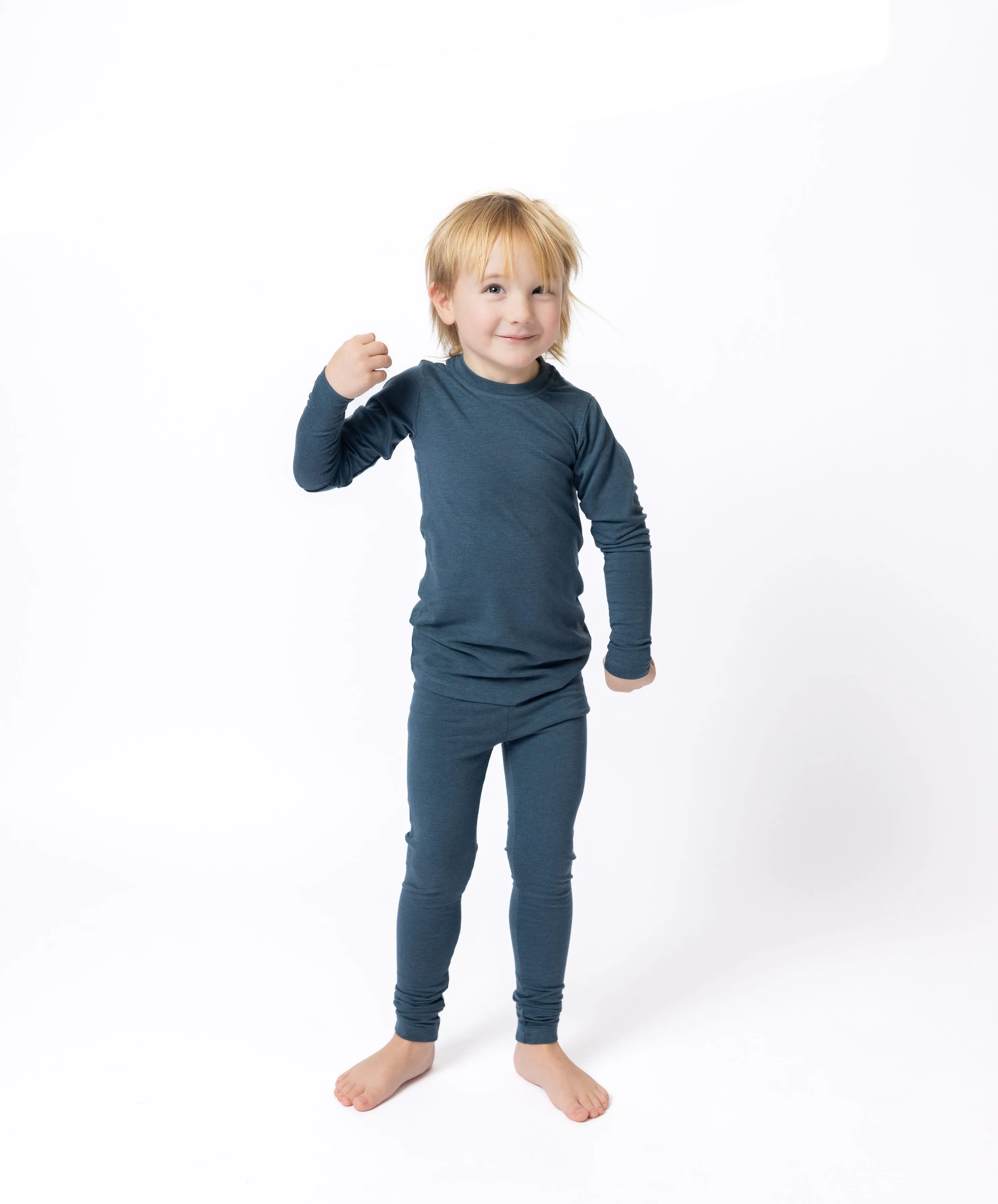 The Kid's Set in Jersey - Lake Blue