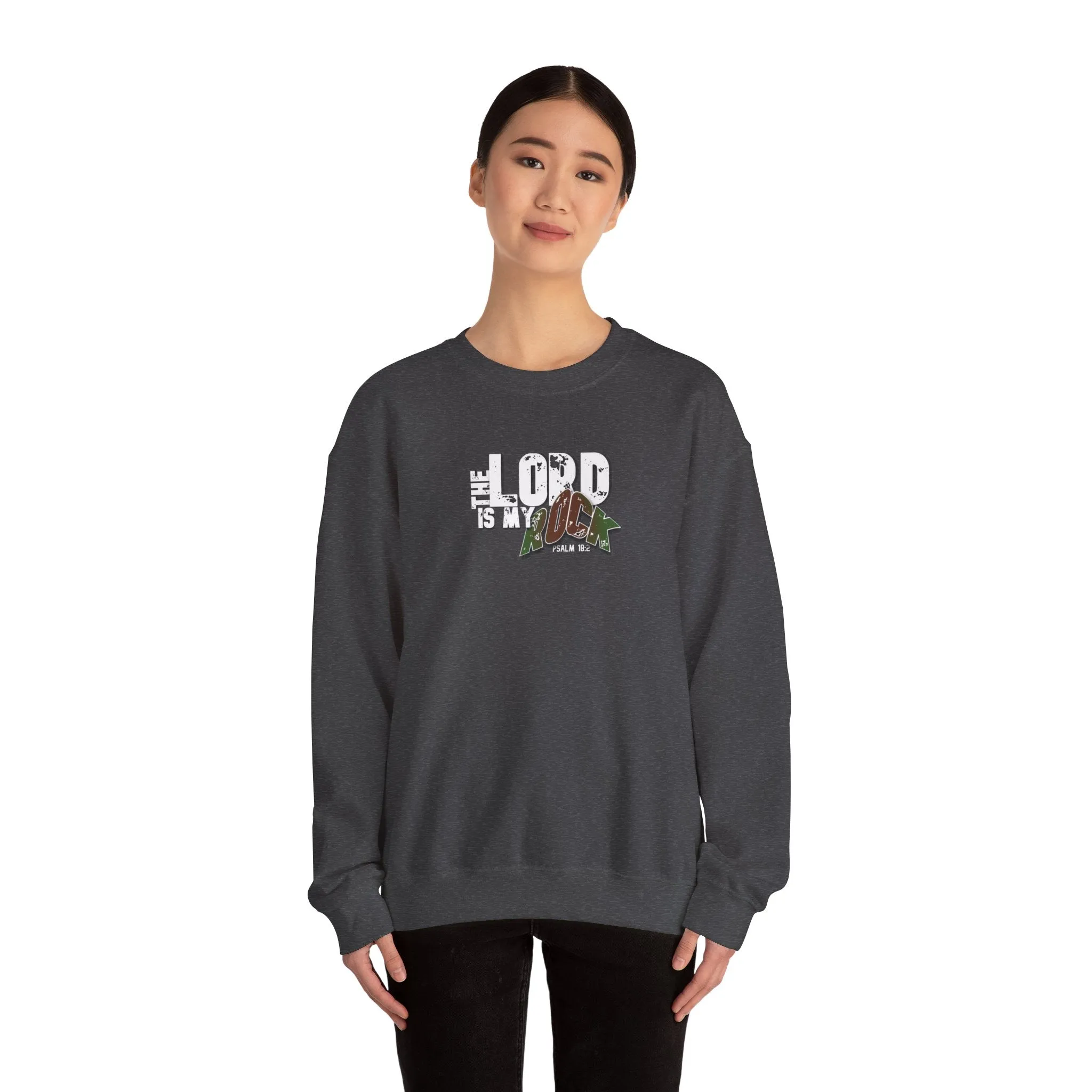 The Lord is My Rock Men’s Unisex Heavy Blend™ Crewneck Sweatshirt